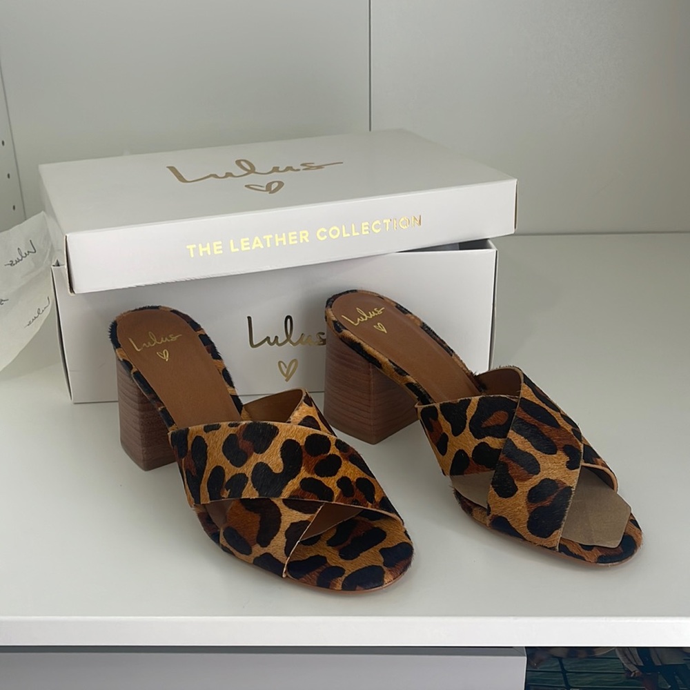 LuLus Leopard Mules